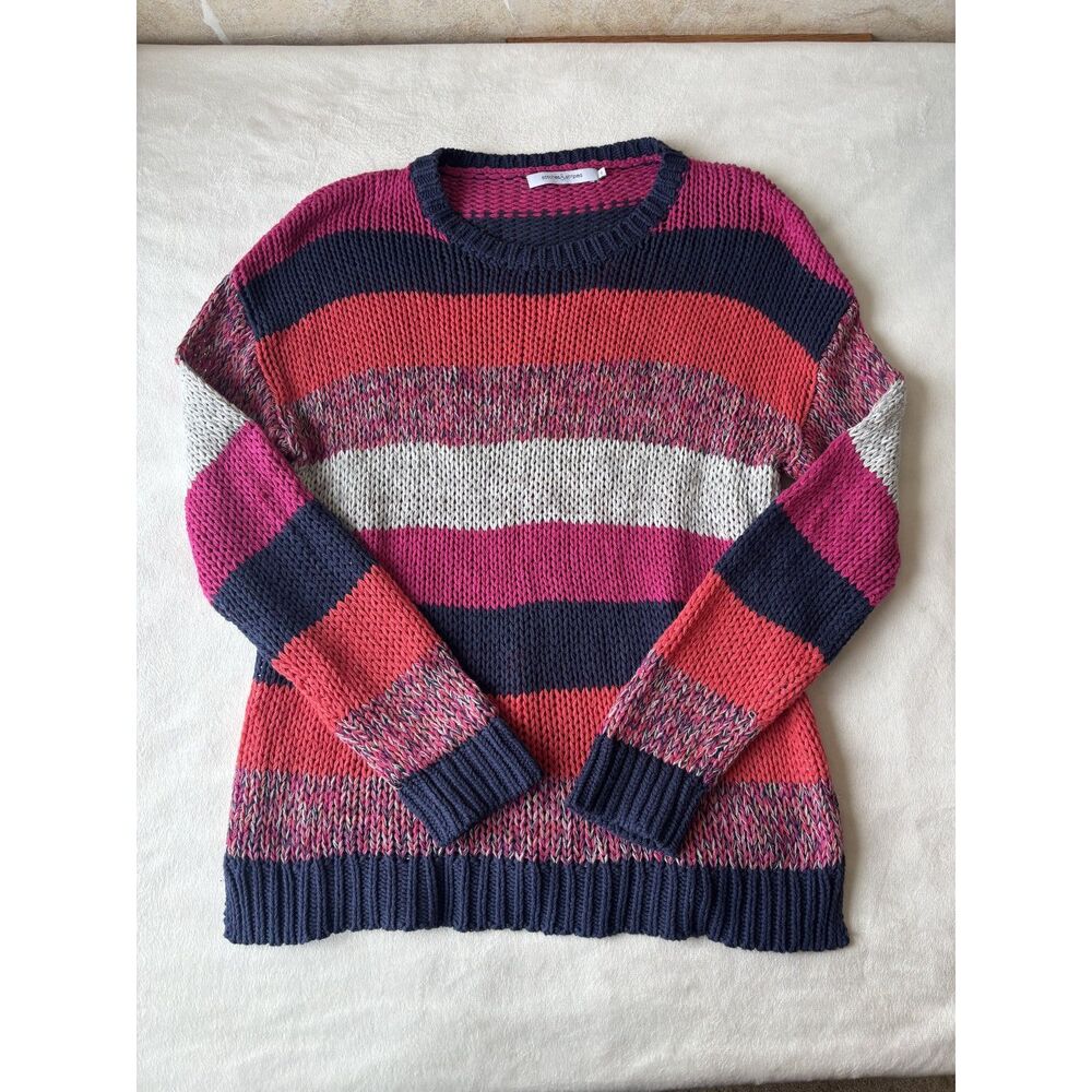 Stitches & Stripes Colorful Striped Sweater Women’s M